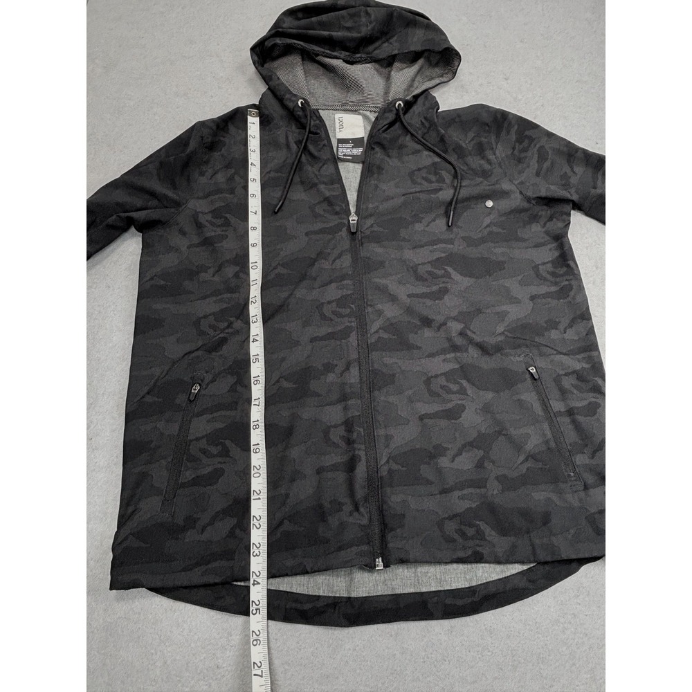 NWOT Vuori Womens Large Outdoor Trainer Jacket Shell Lightweight Hood Black Camo - Picture 4 of 9